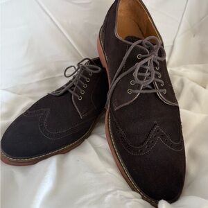 Cole Haan Franklin Classic Brown Suede Wingtip Lace Up Oxfords Men’s 10.5